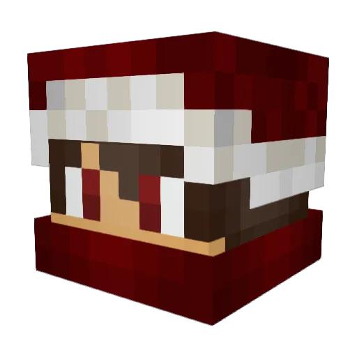 Celsaaao Minecraft avatar head, 3D render