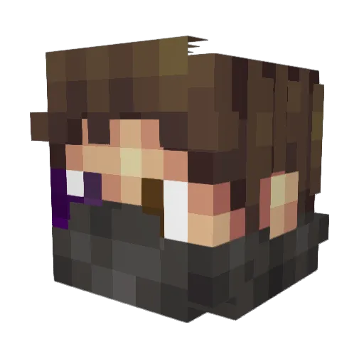 CeltManX Minecraft avatar head, 3D render