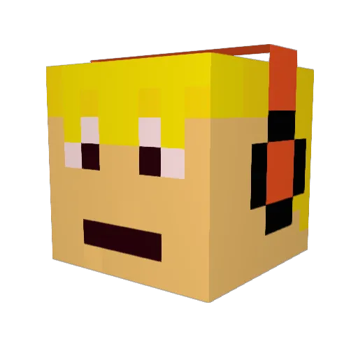 CelticRasta Minecraft avatar head, 3D render