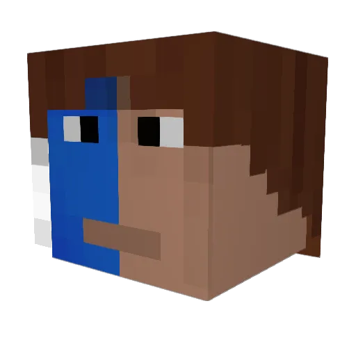 CelticRitter Minecraft avatar head, 3D render