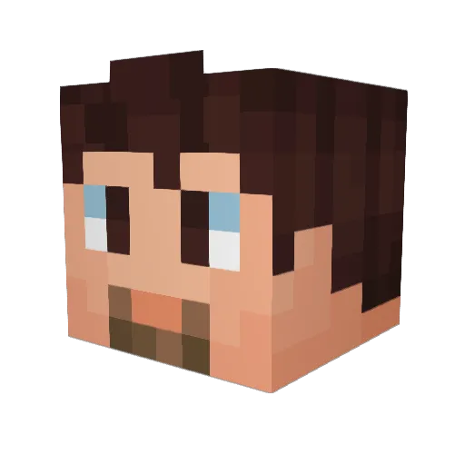 CelticSurfer Minecraft avatar head, 3D render