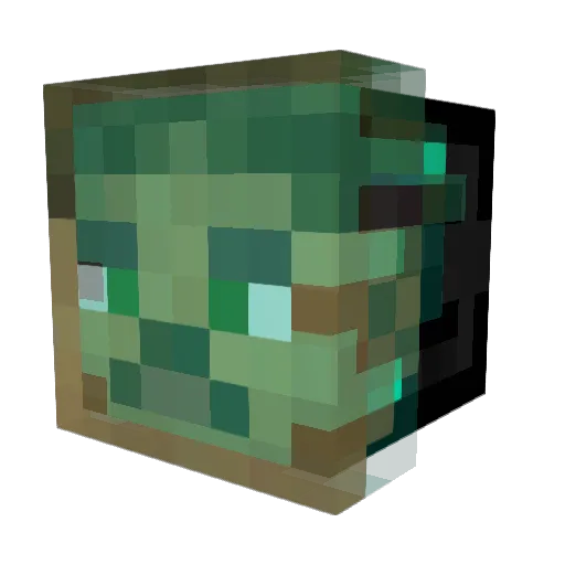 Celticraft Minecraft avatar head, 3D render