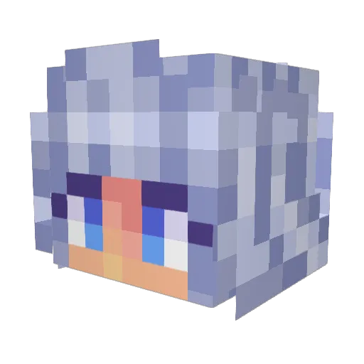 Celtiel Minecraft avatar head, 3D render