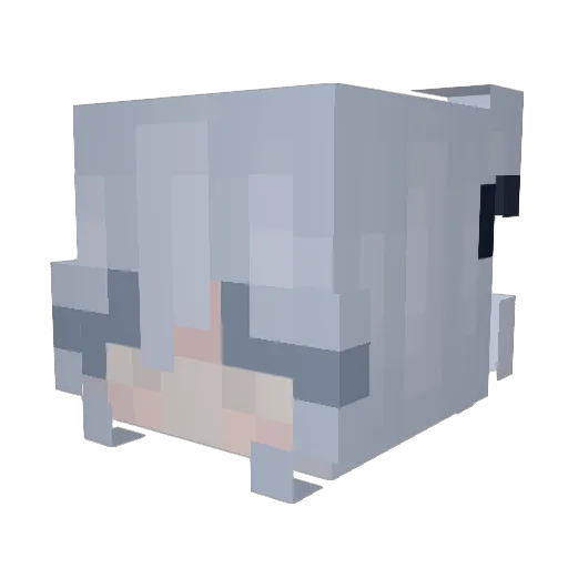 Celv Minecraft avatar head, 3D render
