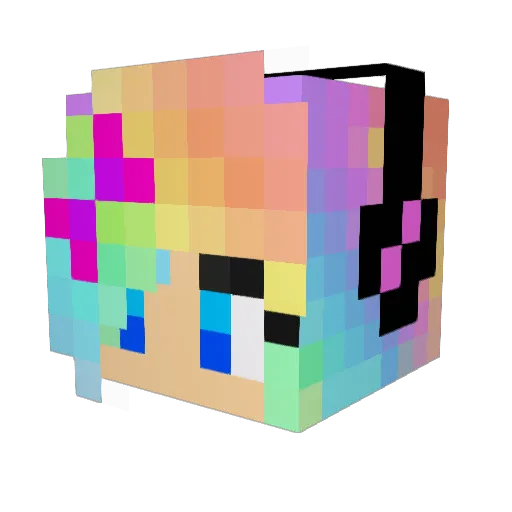 Celwak Minecraft avatar head, 3D render
