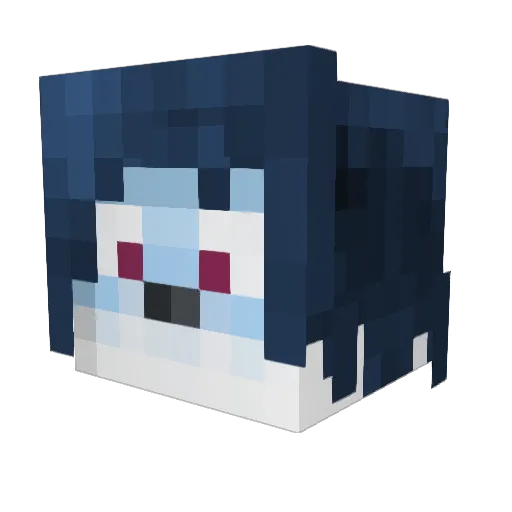 Celysus Minecraft avatar head, 3D render