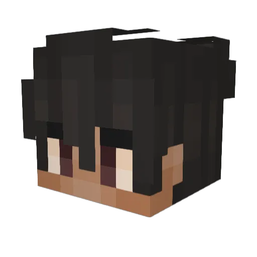 Celytas Minecraft avatar head, 3D render