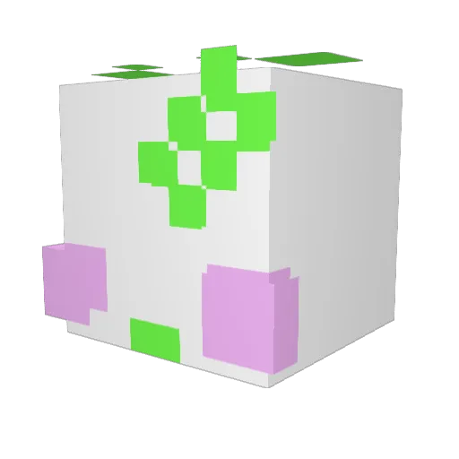 Celzti Minecraft avatar head, 3D render