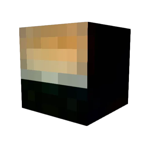 Cementik Minecraft avatar head, 3D render