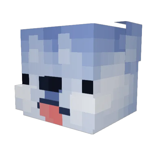 Cemo Minecraft avatar head, 3D render