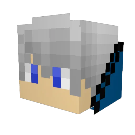 Cemov_ Minecraft avatar head, 3D render