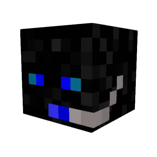 Cemroz Minecraft avatar head, 3D render