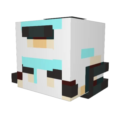 Cena02 Minecraft avatar head, 3D render