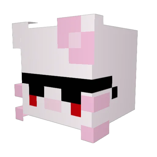 Cencioh Minecraft avatar head, 3D render