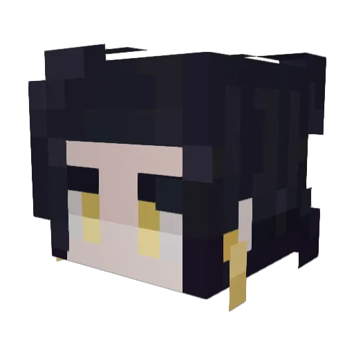 Cendense Minecraft avatar head, 3D render