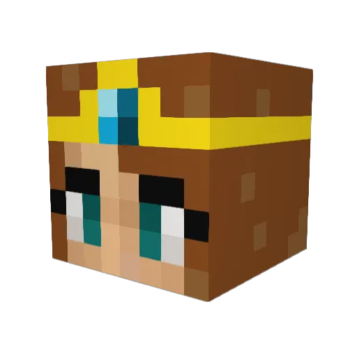 CenedraOw Minecraft avatar head, 3D render