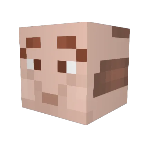 CengizFett Minecraft avatar head, 3D render