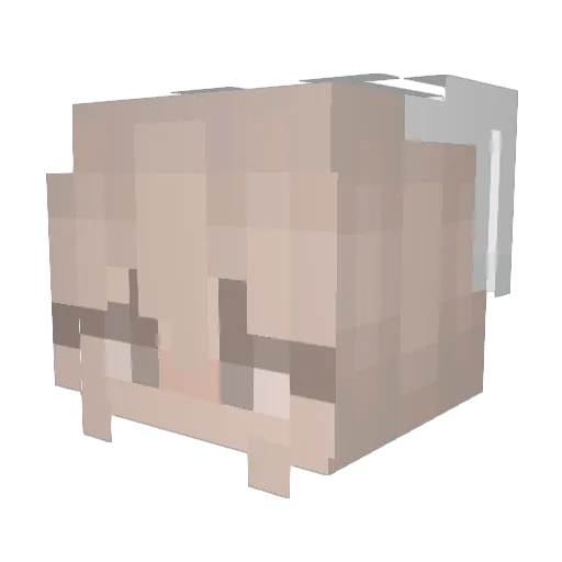 Cenk2009 Minecraft avatar head, 3D render