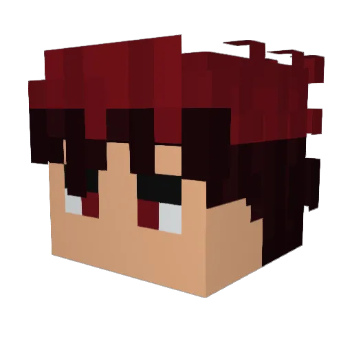 Cenlau Minecraft avatar head, 3D render