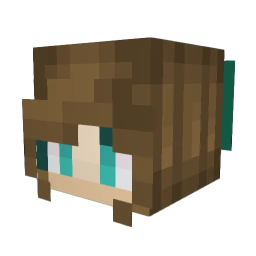 Cennoa Minecraft avatar head, 3D render