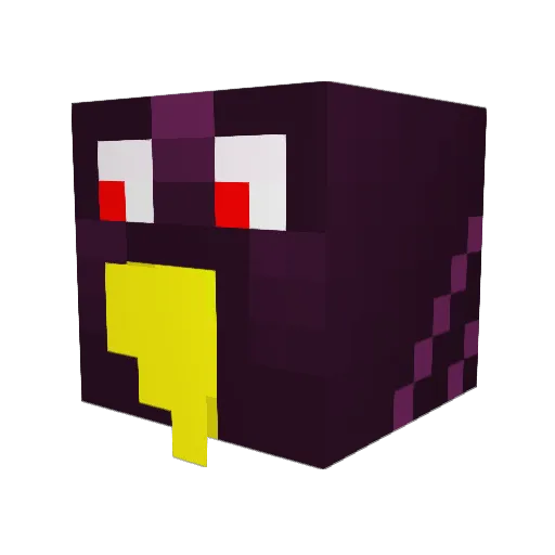 CenonixYT Minecraft avatar head, 3D render