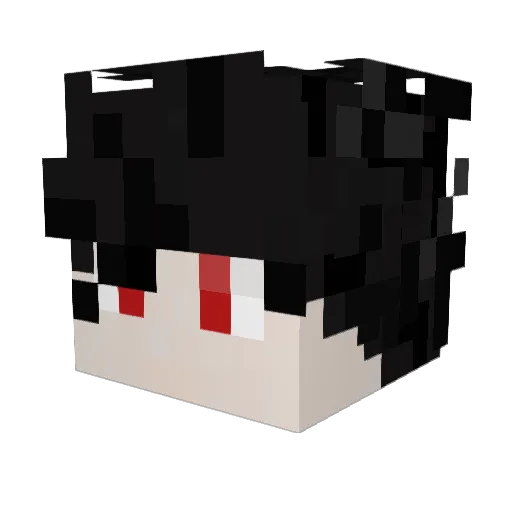 Cenql Minecraft avatar head, 3D render