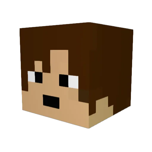 CentTauros Minecraft avatar head, 3D render