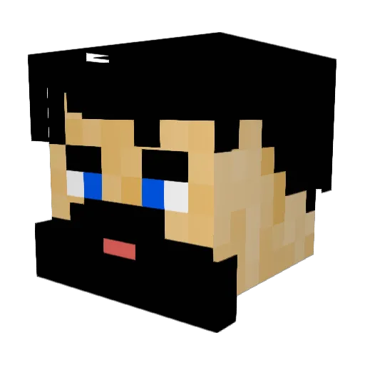 CentamJavik Minecraft avatar head, 3D render