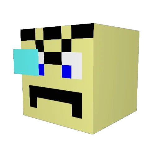 CentariOne Minecraft avatar head, 3D render