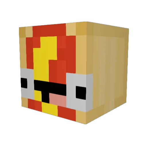 Centaureplace Minecraft avatar head, 3D render