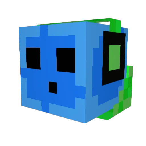 Centeiz Minecraft avatar head, 3D render
