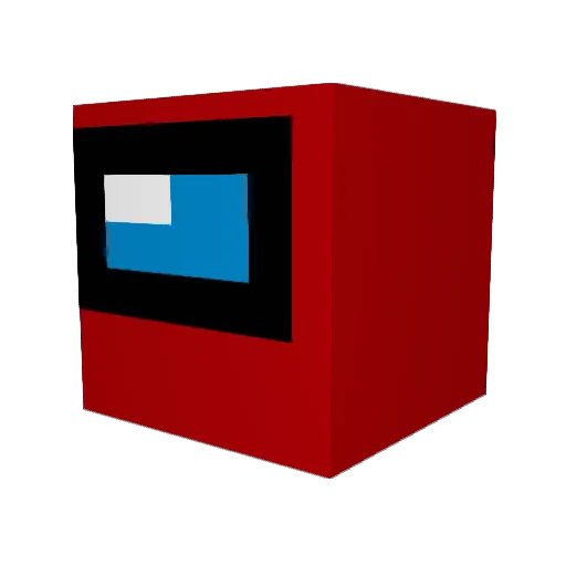 Cential Minecraft avatar head, 3D render