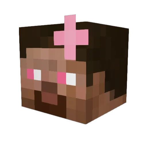 Central14125 Minecraft avatar head, 3D render