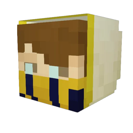 Central_Dogma_X Minecraft avatar head, 3D render