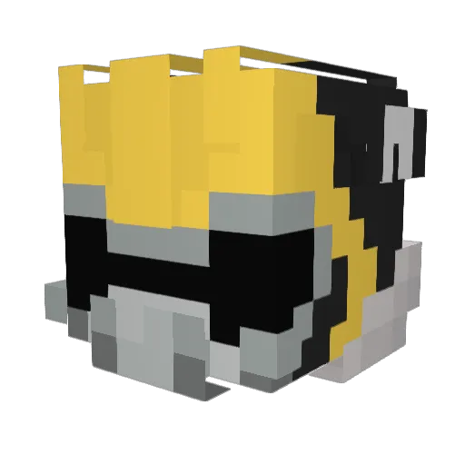 CentuGato Minecraft avatar head, 3D render