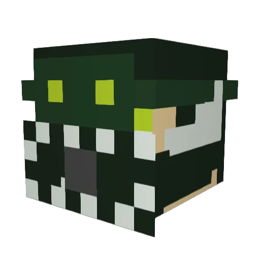 Centuries9149 Minecraft avatar head, 3D render