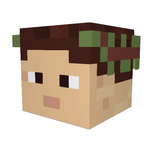 CenturionXII Minecraft avatar head, 3D render
