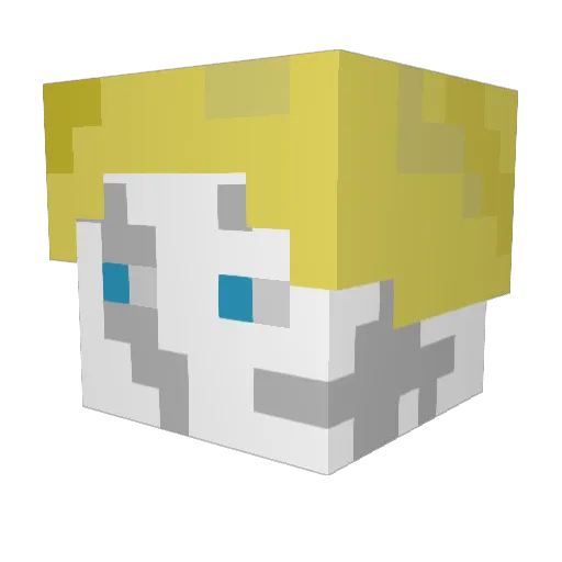 Cenvold Minecraft avatar head, 3D render