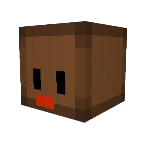 Cenzo1 Minecraft avatar head, 3D render