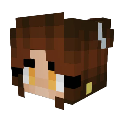 Ceofy Minecraft avatar head, 3D render