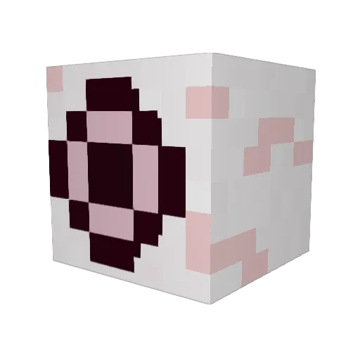 Ceorar Minecraft avatar head, 3D render