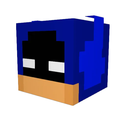 Cep21212 Minecraft avatar head, 3D render