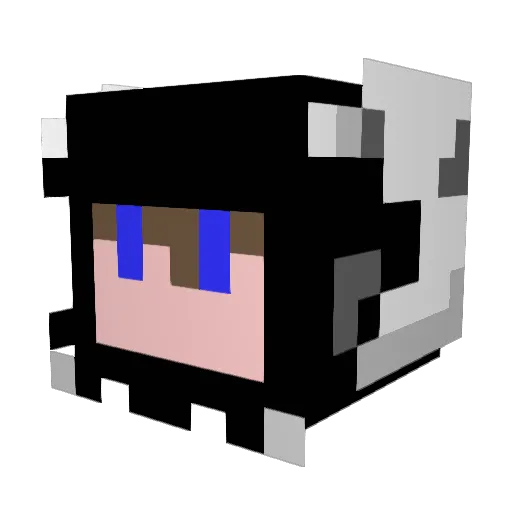 Cep Minecraft avatar head, 3D render