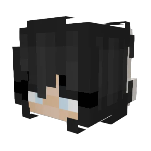 Cephalesa Minecraft avatar head, 3D render
