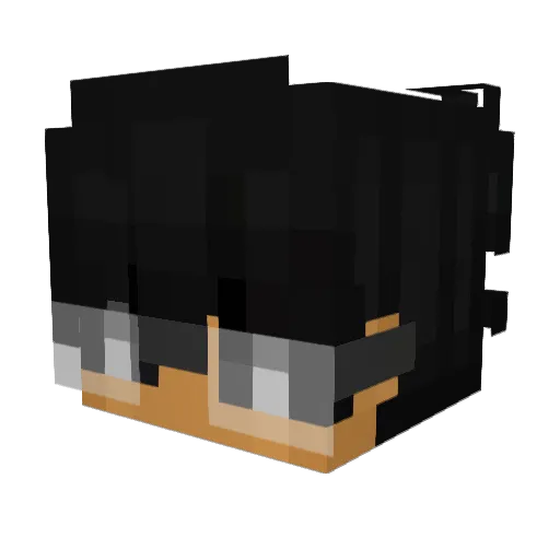 Cephalocio Minecraft avatar head, 3D render