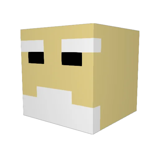 Cepheus11 Minecraft avatar head, 3D render