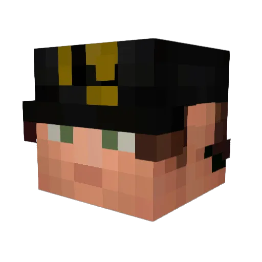 Cepheus17 Minecraft avatar head, 3D render