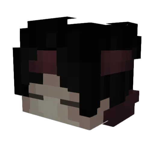 Cepho_ Minecraft avatar head, 3D render