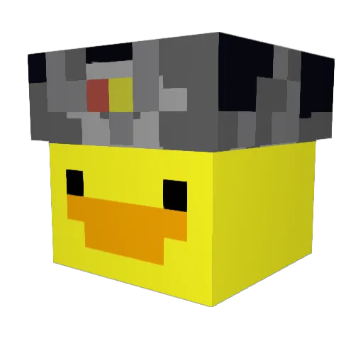 Cepor Minecraft avatar head, 3D render