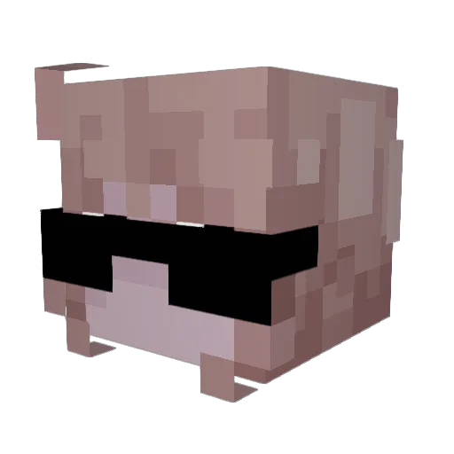 CerPencil Minecraft avatar head, 3D render